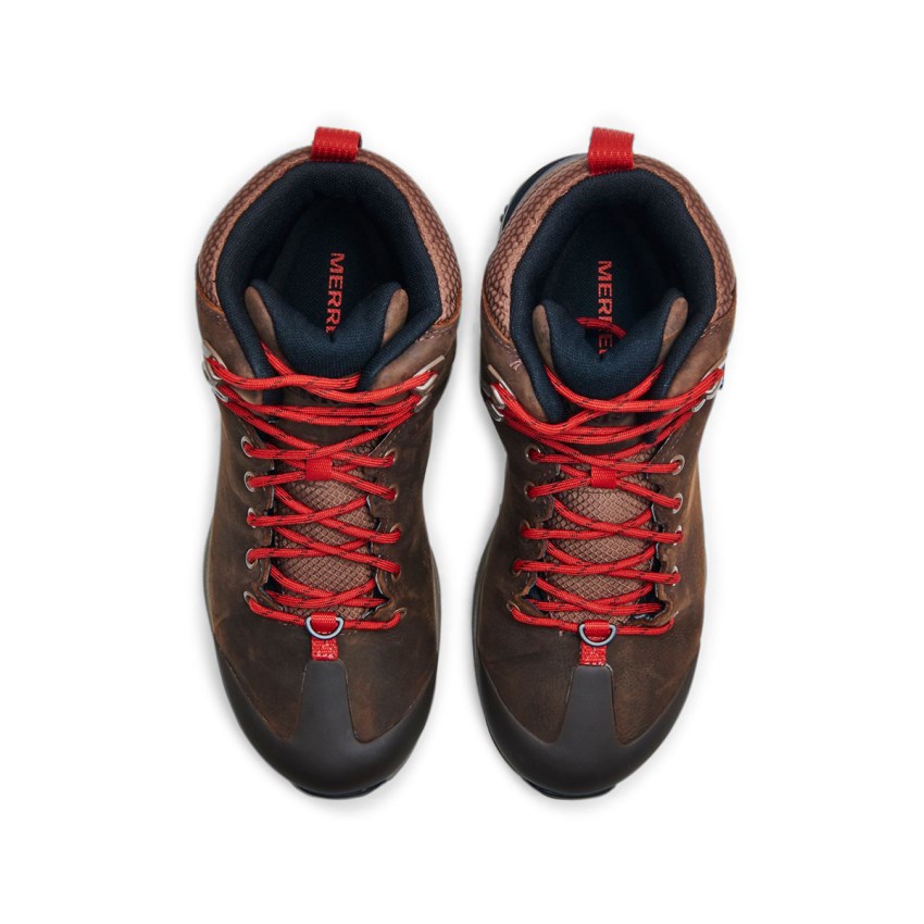 Bottes Merrell Thermo Glacier Mid Waterproof Marron Foncé Homme | A.V.JIXA